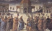 Sandro Botticelli Pietro Perugino,Consigning the Keys oil painting picture wholesale